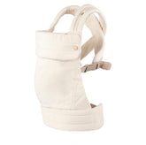 Nest Blanche Cotton Baby Carrier for Newborns to Toddlers,Cozy Wrap Carrier with Lumbar Support,Soft White Fabric, 7-35lbs Adjustable Fit