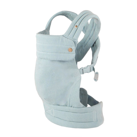 Nest Blanche Baby Carrier Newborn to Toddler (7-35lbs) | Ergonomic Cozy Wrap with Lumbar Support | Ultra-Soft Cotton Fabric | Adjustable & Hands-Free for Travel & Daily Use