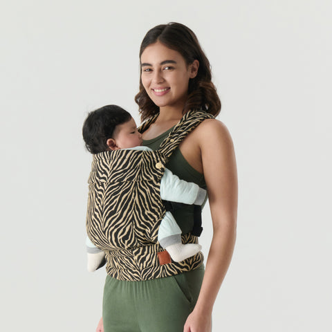 NEST BLANCHE·Baby Carrier,Cozy Baby Carrier 7-35 lbs,Ergonomic Backpack Design,Zebra