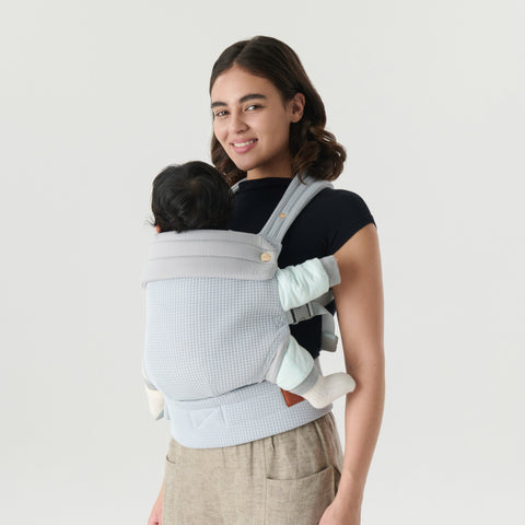 NEST BLANCHE·Baby Carrier,Cozy Baby Carrier 7-35 lbs,Ergonomic Backpack Design,Airesh Breathable All Season