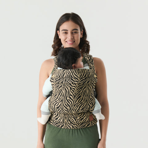NEST BLANCHE·Baby Carrier,Cozy Baby Carrier 7-35 lbs,Ergonomic Backpack Design,Zebra
