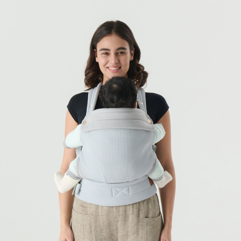 NEST BLANCHE·Baby Carrier,Cozy Baby Carrier 7-35 lbs,Ergonomic Backpack Design,Airesh Breathable All Season