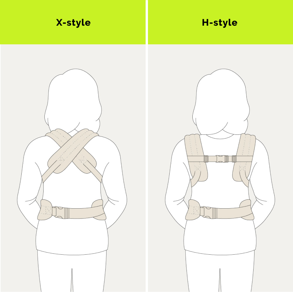 NEST BLANCHE Baby Carrier – Soft Cotton Linen Blend with Magnolia Jacquard Design, Adjustable and Ergonomic for Newborns and Toddlers